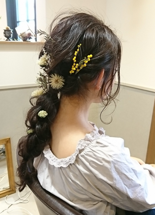 編みおろしヘアアレンジ 函南町 美容室 美容院 Tali タリ 編みおろしヘアアレンジ 函南町 美容室 美容院 Tali タリ